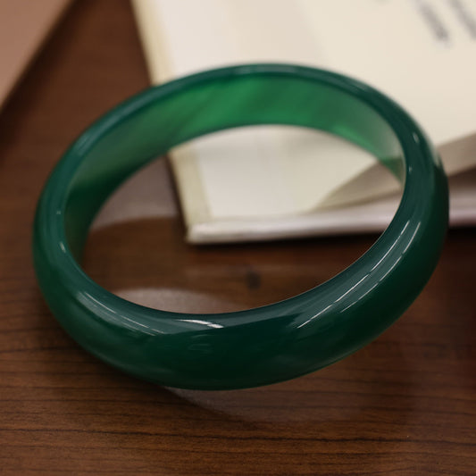 Jade Boss Chalcedony Bangle